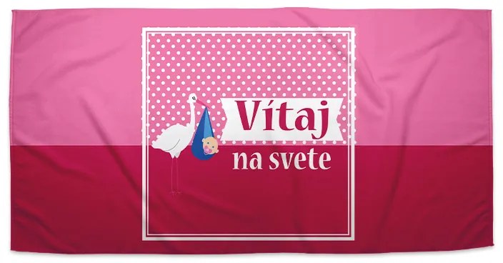 Sablio Uterák Vitaj na svete 4 - 30x50 cm