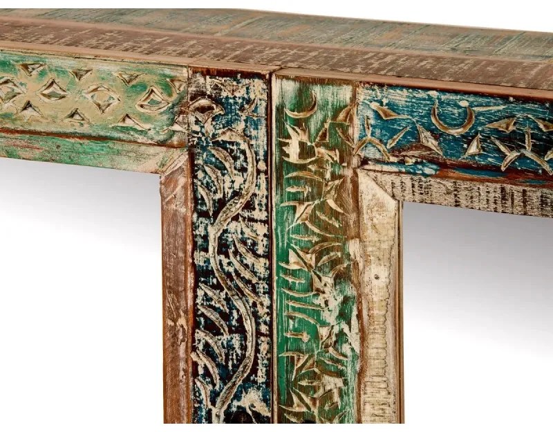 furniture-nabytek.cz - Masívna kúpeľňová zrkadlová skrinka Blue Lagoon z mangového dreva, lakovaná, farebná – 70×23×50 cm