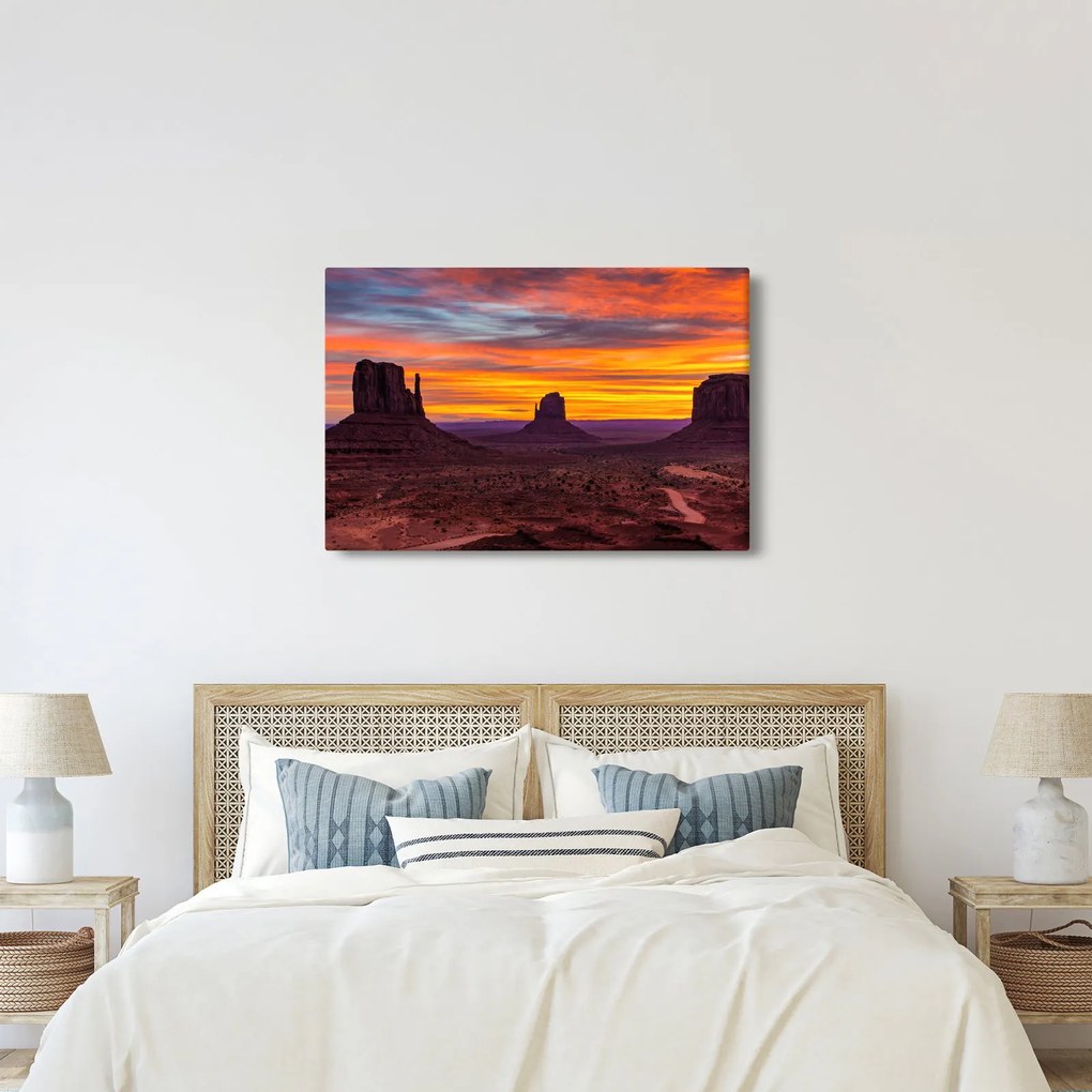 Obraz - Monument Valley v Arizone (90x60 cm)