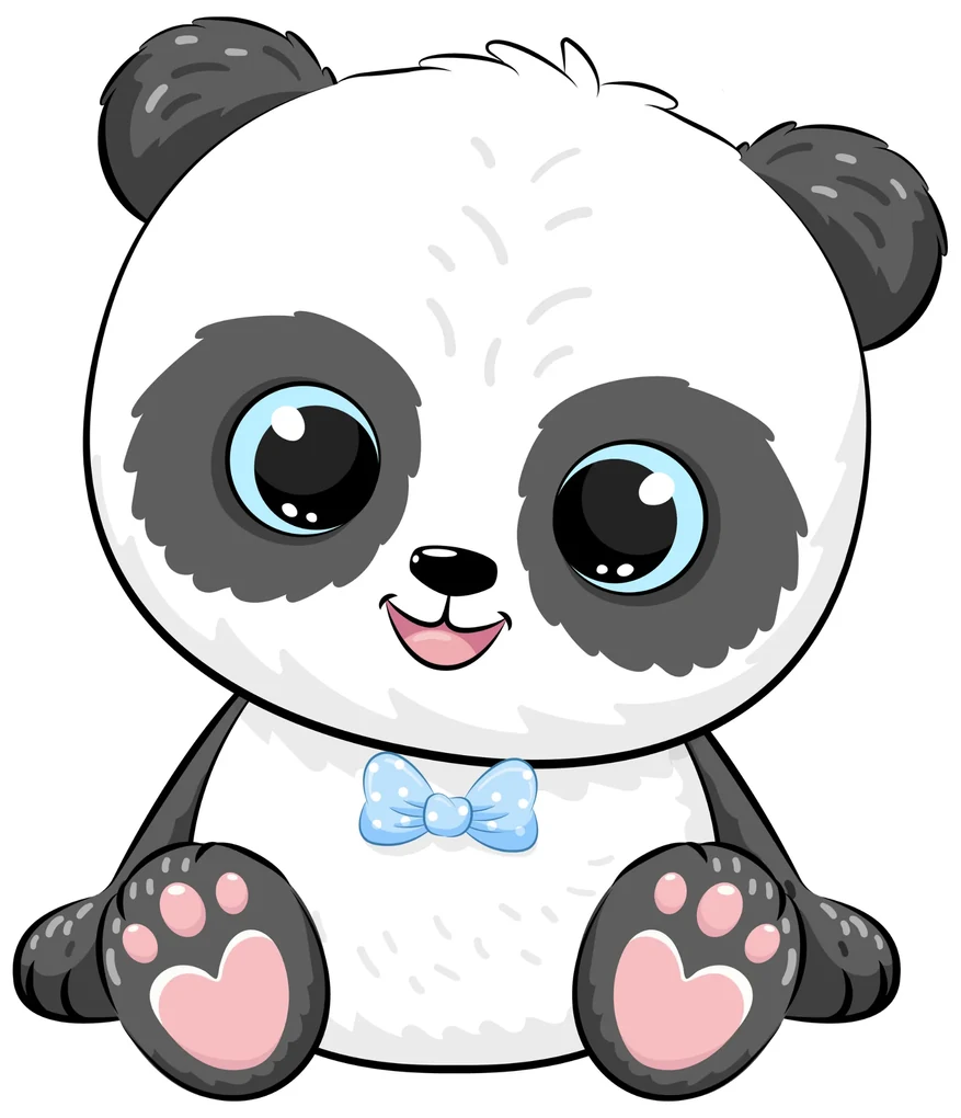 PIPPER. Samolepka nad vypínač „Panda - chlapec“