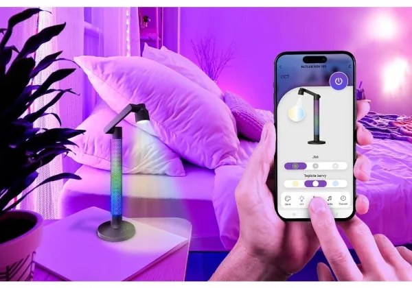 Retlux - LED RGBW Stmievateľná stolná lampa LED/10W/5V 2700-6000K Wi-Fi Tuya + DO
