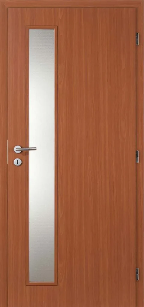 Doornite TIKA 1 Interiérové dvere 80 P, 820 × 1 970 mm, CPL laminát, pravé, hruška, presklené