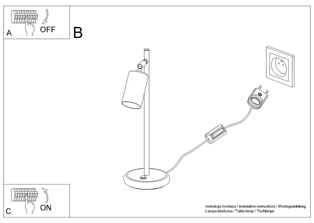 Stolná lampa Winx, 1x zlaté kovové tienidlo