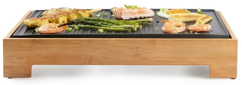 DOMO DO9271G stolný elektrický gril Plancha BambooStyle, L