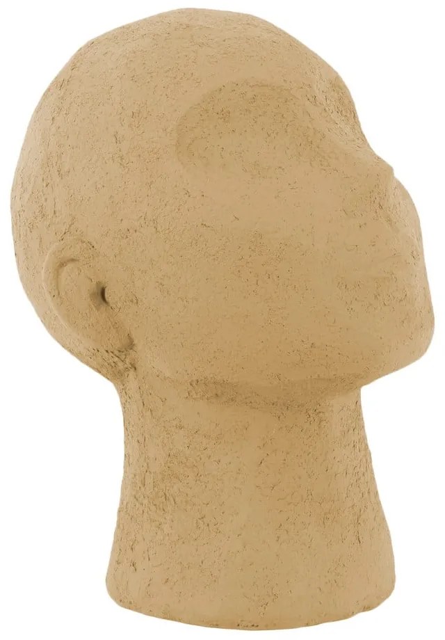 Pieskovohnedá dekoratívna soška PT LIVING Face Art, výška 22,8 cm