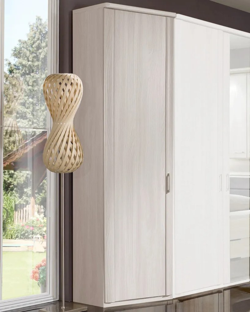 Skosená skriňa Luxor 47 cm, polárny smrekovec, ľavá