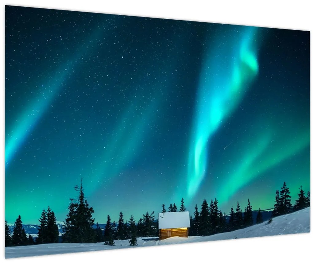Obraz - Polárna žiara (90x60 cm)