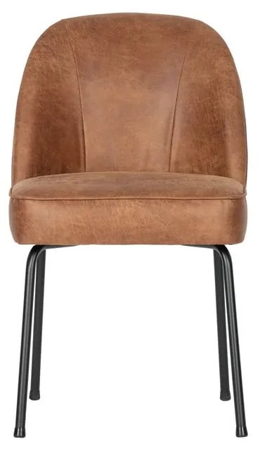 Koňakovohnedé kožené jedálenské stoličky v súprave 2 ks Vogue – WOOOD