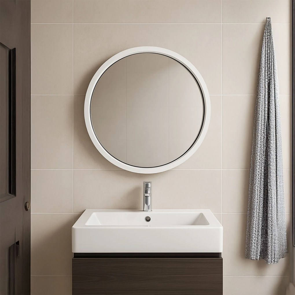 Tutumi Tutumi, okrúhle LED zrkadlo 60cm BL807, čierna-biela, HOM-06910