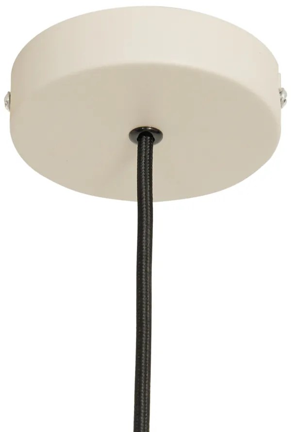 Japandi závesná lampa béžová s látkovým tienidlom 50cm - Plu