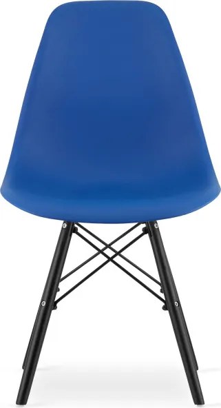 Set dvoch jedálenských stoličiek OSAKA modré (čierne nohy) 2ks