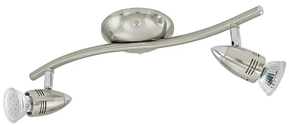 Eglo 78023 - LED Bodové svietidlo MAGNUM 2xGU10/3W/230V 3000K matný chróm 78023