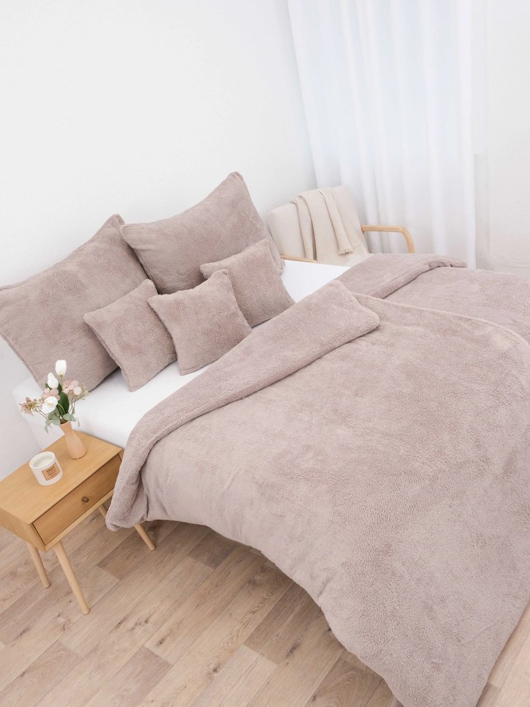 Baránkové francúzske obliečky mikroplyš Exclusive – Teddy cappuccino