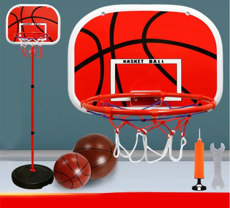 LEAN Toys Detský basketbalový kôš Basketbalová záhrada 139 cm