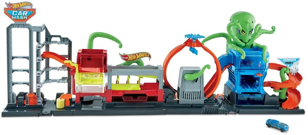 Mattel Hot Wheels City Ultimátna umývačka s chobotnicou