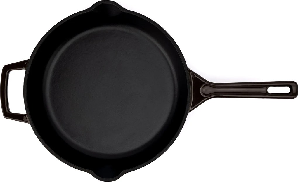 Elmich Smaltovaná liatinová panvica Ember 26 cm hnedá