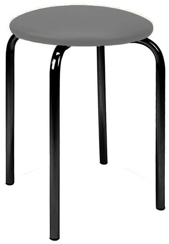 Taburetka Pino black/sivý