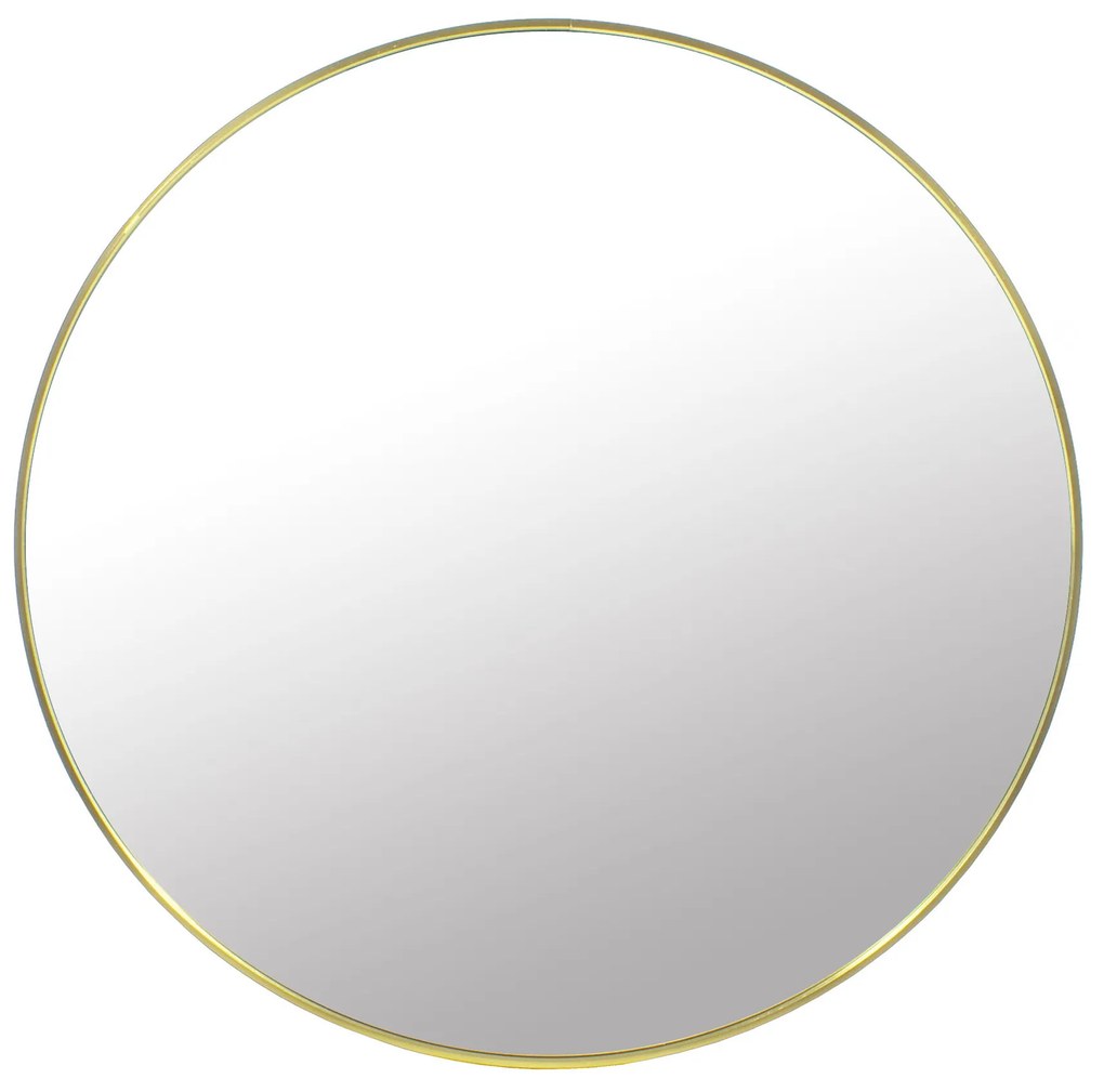 Zlaté okrúhle zrkadlo LEOBERT - rôzne veľkosti Priemer zrkadla: 80 cm