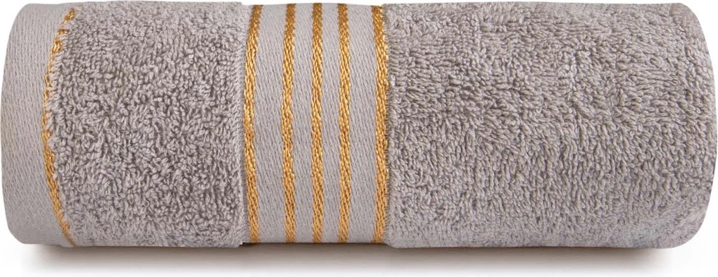 BAVLNENÉ UTERÁKY TIWANO SADA 1 KS 50X90 CM, 1 KS 70X140 CM SIVÁ