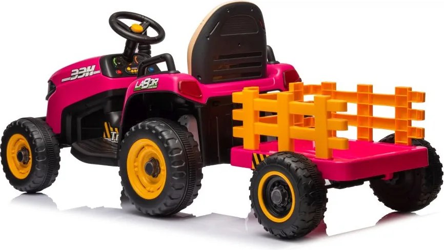 LEAN CARS Batériový traktor BBH-030 ružový