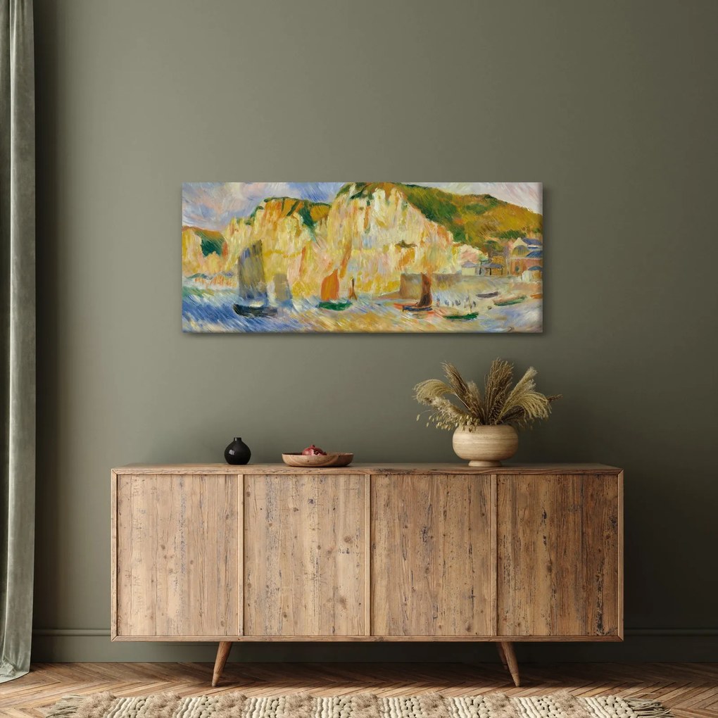 Obraz - Auguste Renoir, Sea and Cliffs, reprodukcia (120x50 cm)