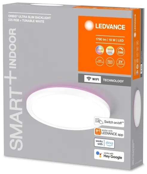 Ledvance - LED RGBW Stmievateľné stropné svietidlo SMART+ ORBIS LED/19W/230V Wi-Fi