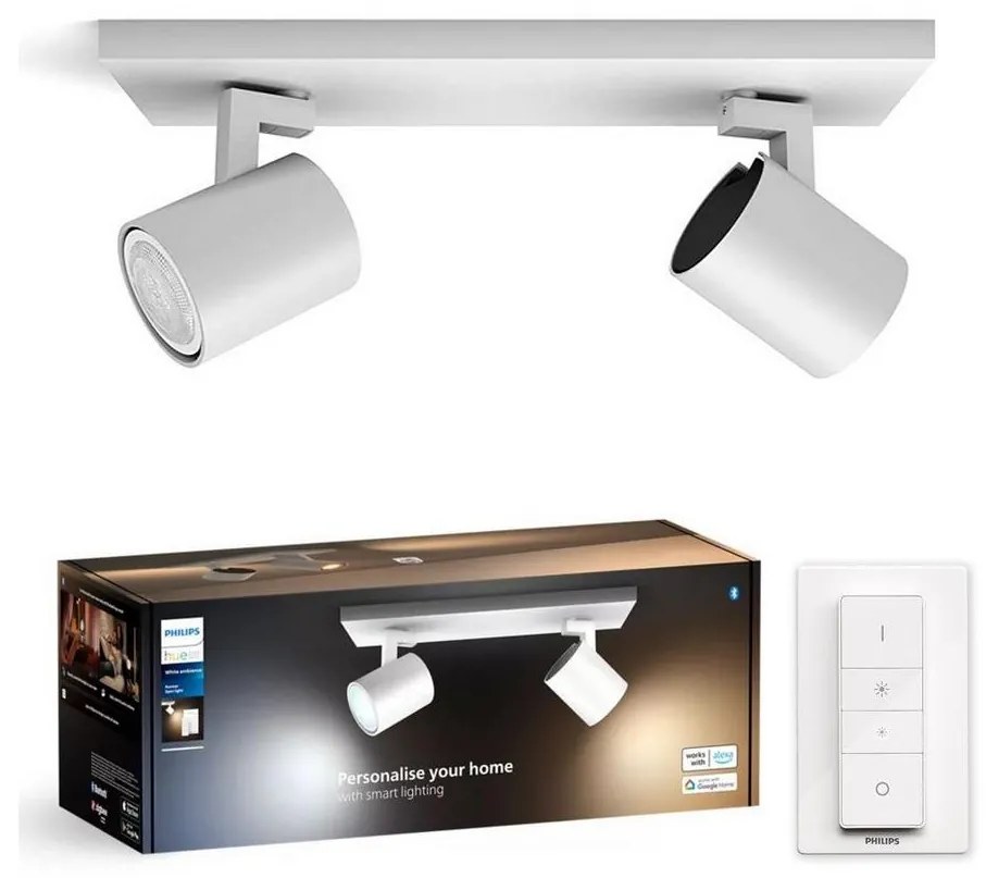 Philips - LED Stmievateľné bodové svietidlo Hue RUNNER 2xGU10/4,2W/230V + DO biela