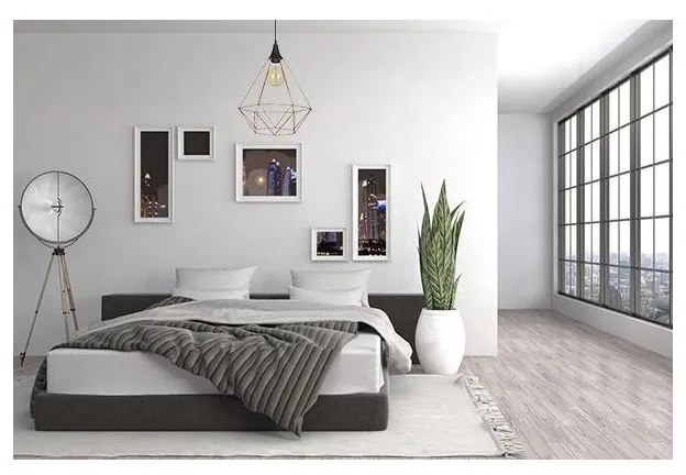 Závesné svietidlo Fusion, 1x medené drôtené tienidlo, m