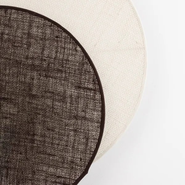 BRILAGI - Nástenné svietidlo CIRCLES 1xE27/60W/230V pr. 45 cm krémová/hnedá
