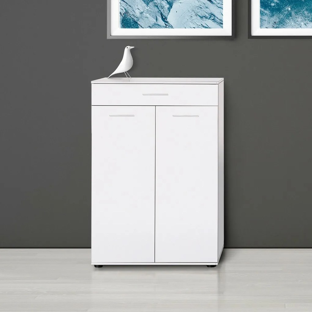 Skrinka na topánky Adra White