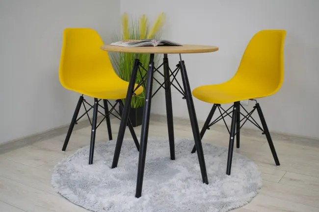 Okrúhly stôl TODI 60 cm dub