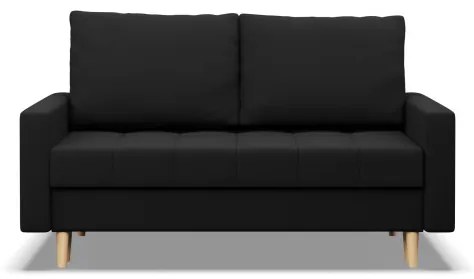 Dvojmiestna pohovka ELMA rozkladacia, čierna