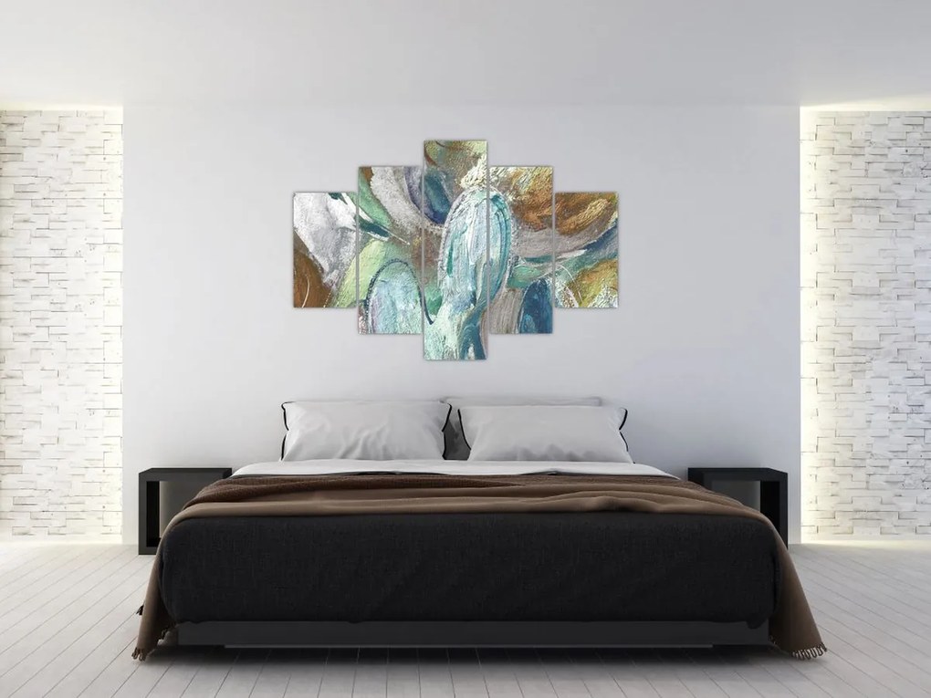 Obraz - Abstraktné maľba postavy (150x105 cm)