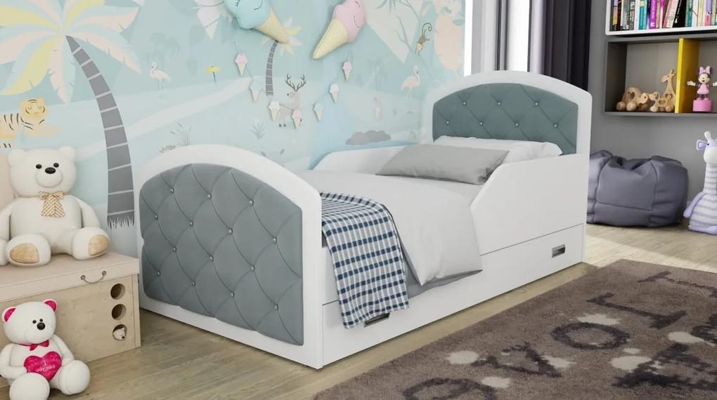Detská posteľ Ourbaby Queen sivá 160x80 cm