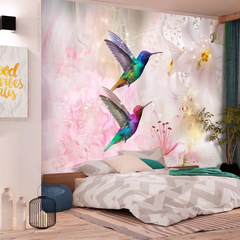 Fototapeta - Colourful Hummingbirds (Pink) 200x100 + zadarmo lepidlo