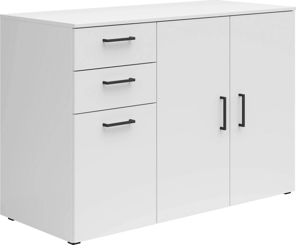 XXXLutz KOMODA, biela, 120/83/52 cm Carryhome - Komody - 002427022029