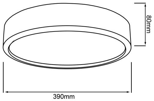 Brilliant - LED stropné svietidlo SLIMLINE LED/22W/230V, priemer 39 cm, gumovník