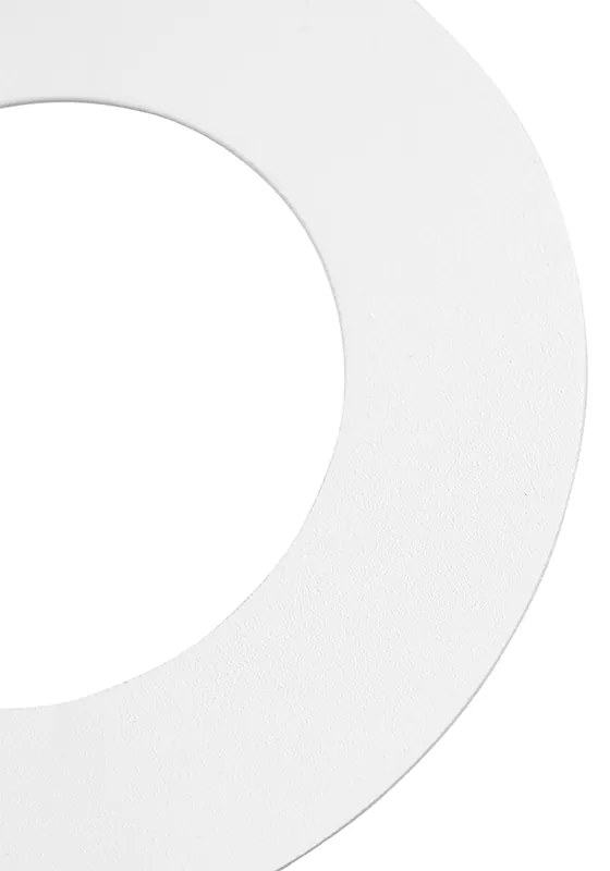 Sada 6 bielych dištančných krúžkov pre zapustené bodové svetlá 7,5 - 13 cm - Spacer