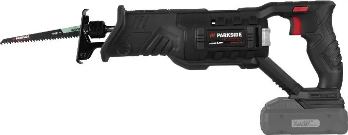 Parkside Performance®  Aku chvostová píla 20 V Pssap 20-Li E6 + Akumulátor 20 V/4 Ah + Rýchlonabíjačka 20 V/4,5 A  (800011865)