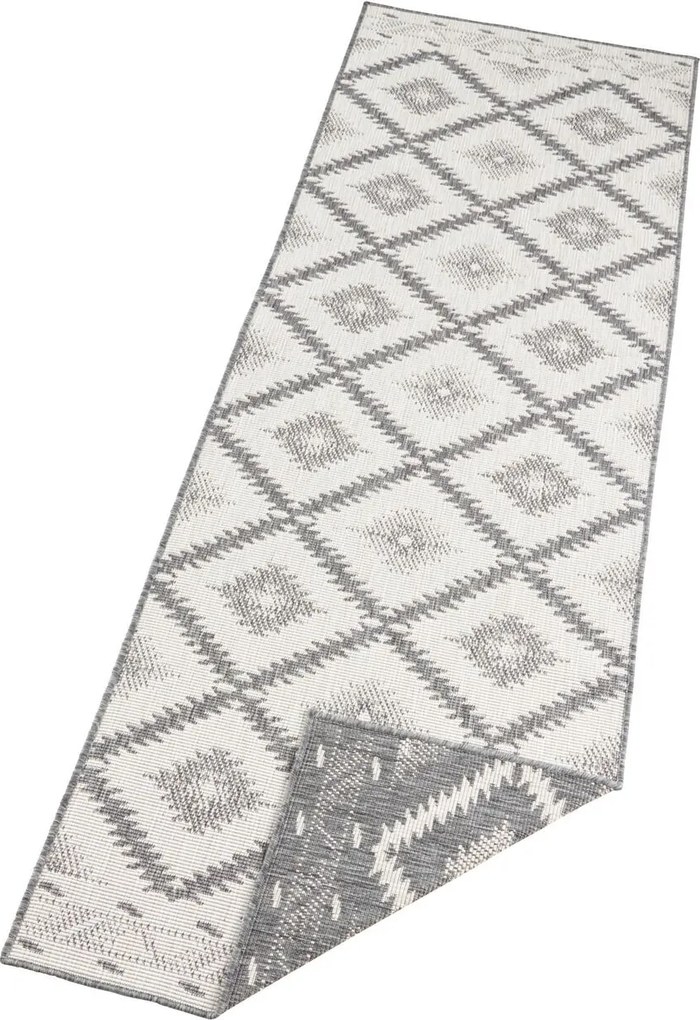 DOPREDAJ: 120x170 cm Kusový koberec Twin Supreme 103428 Malibu grey creme – na von aj na doma, 120x170, šedá, chodba / predsieň, Hanse Home