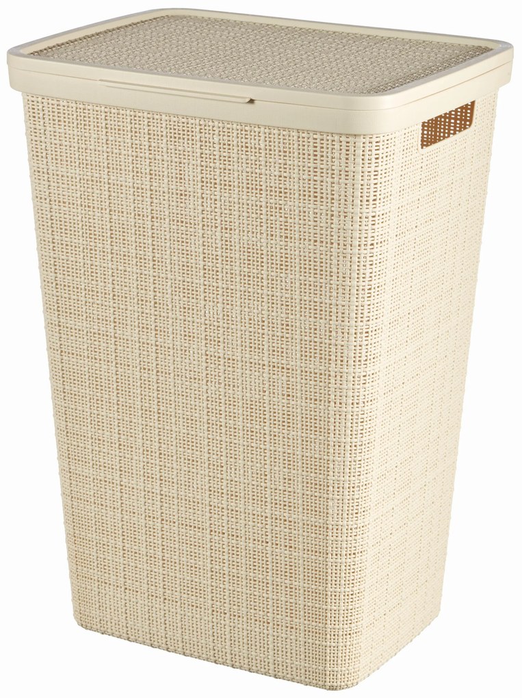 CURVER JUTE 58L Kôš na špinavú bielizeň 43 x 34 x 60 cm, béžový 08093-885