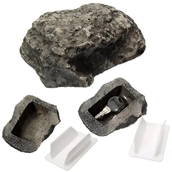 Home & Marker Vonkajšia utajená schránka na kľúče v tvare kameňa