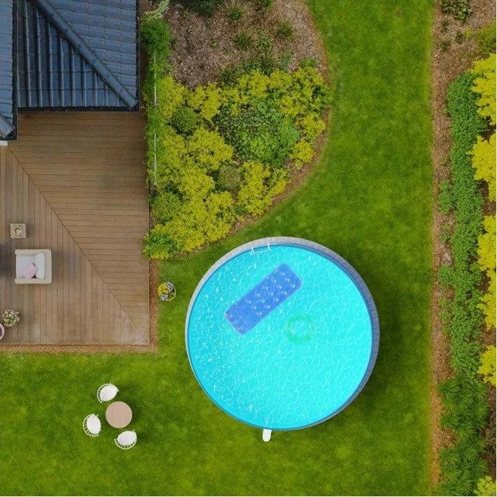 Bazén Planet Pool oceľový 4,5 x 1,2 m Antrazit/Blue + skimmer