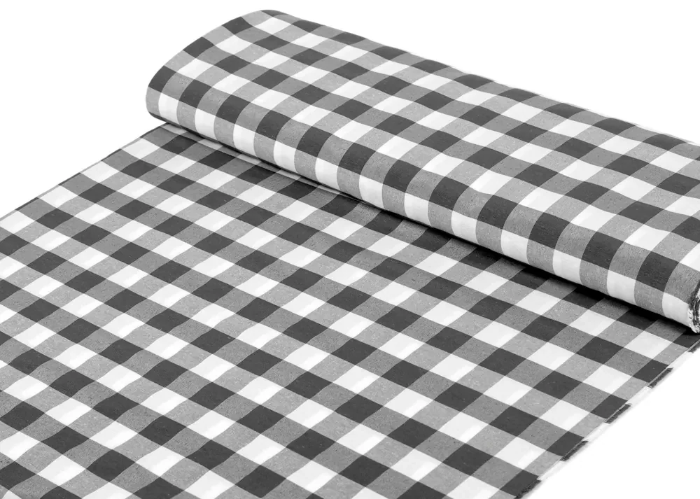 Biante Dekoračný štvorcový obrus Rebeka RE-010 Sivo-biela kocka veľká 100x100 cm