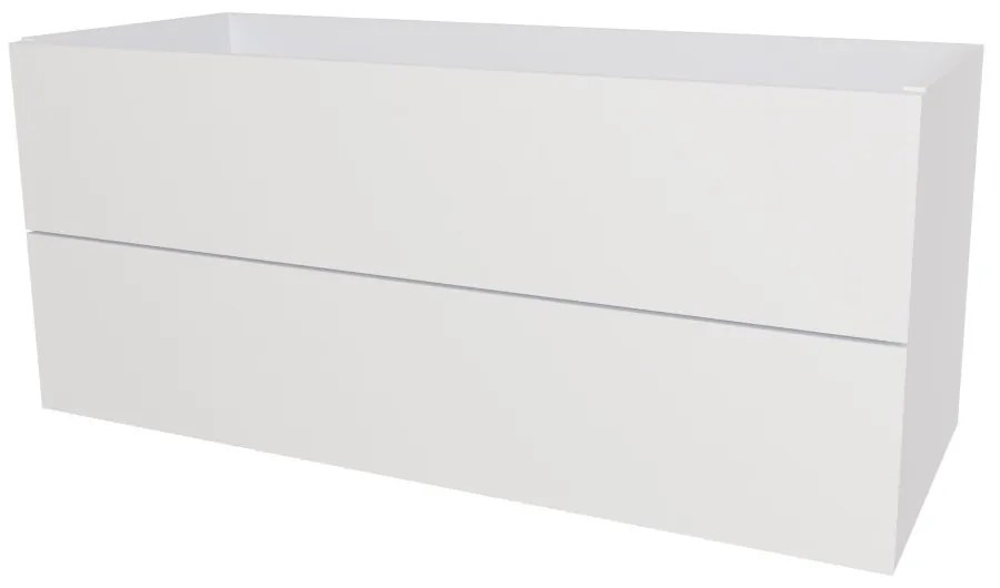 Mereo Aira, kúpeľňová skrinka 121 cm, Multidecor, Biela vysoký lesk perlička, MER-CN793SBIEL