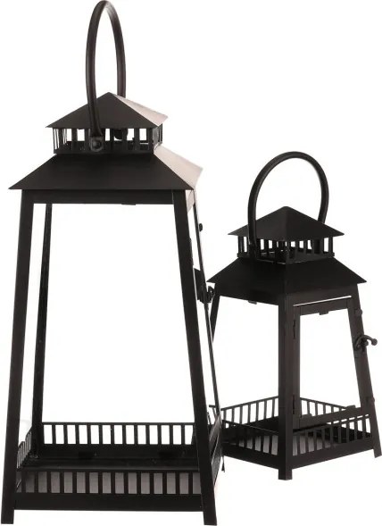 Set dvoch lampášov čierny LUC307 (2 ks)