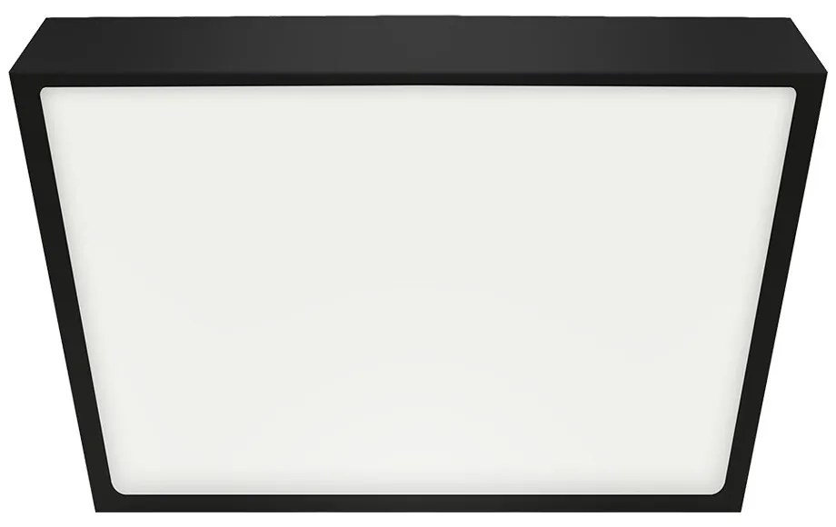 Emithor Stropné LED svietidlo LENYS III. 27026, 27 x 27 cm, 24 W, IP20/IP44, čierna, 27 x 27 cm