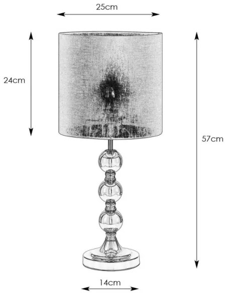 Markslöjd 108574 - Stolná lampa OCTO 1xE27/40W/230V čierna/zlatá