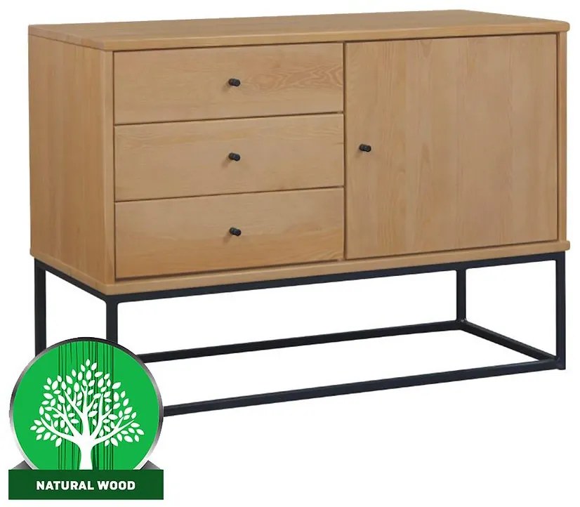 Komoda lll Logan borovica morená dub