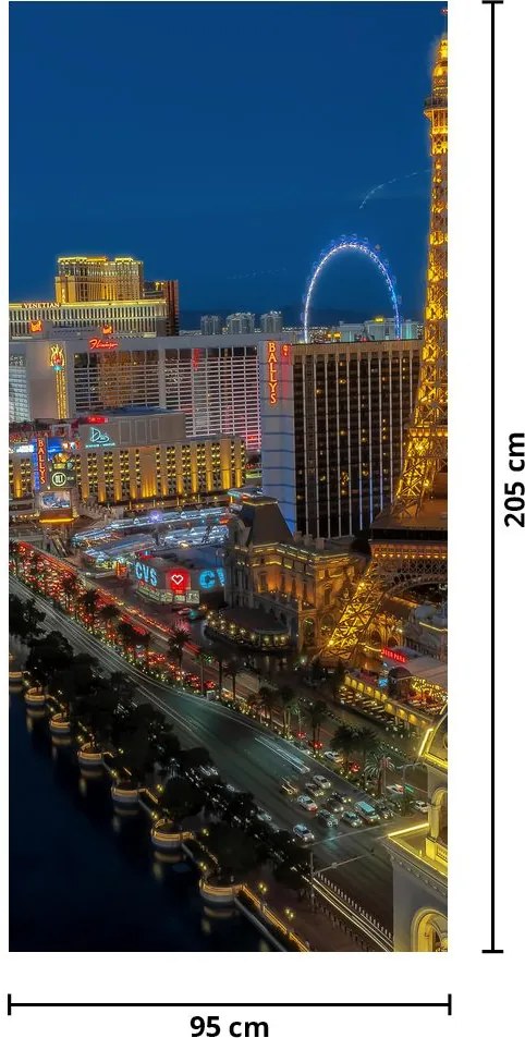 Fototapeta na dvere - Las Vegas (95x205cm)